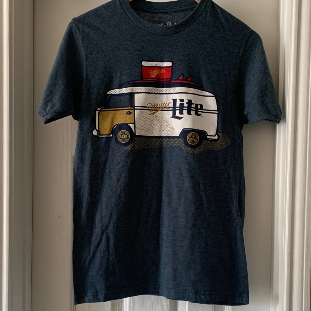 Adults Navy Blue Graphic T-Shirt